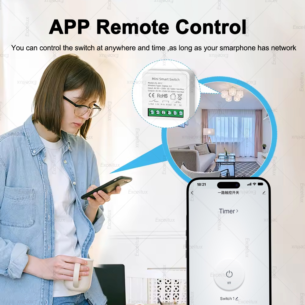 16A Zigbee 3.0 Mini Smart DIY  - Diy Home Automation Controller recension och pris